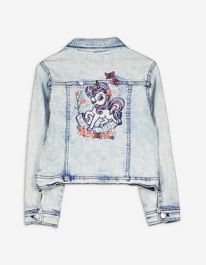 Jeansjacke - Stickereien
