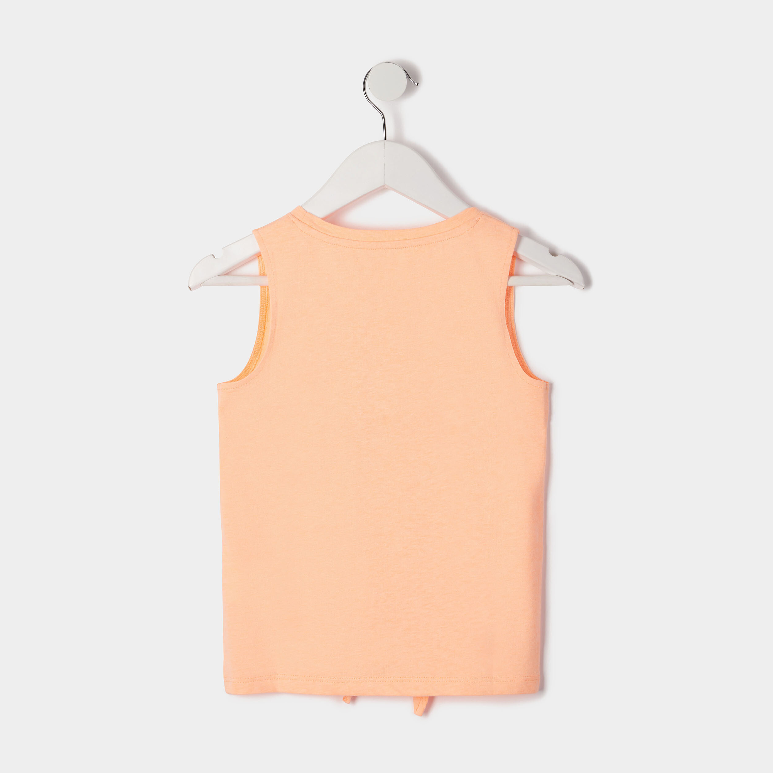 Débardeur noué orange fluo fille | La Halle