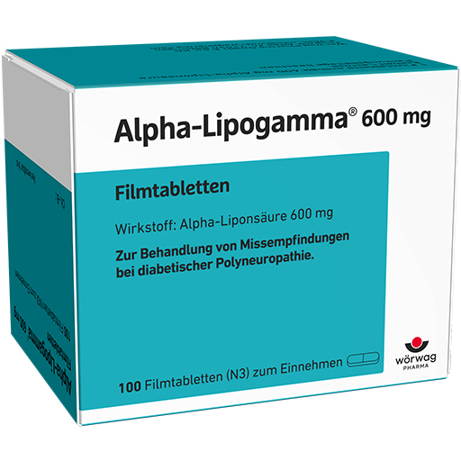 ALPHA-LIPOGAMMA 600 mg Filmtabletten  100 St  Filmtabletten