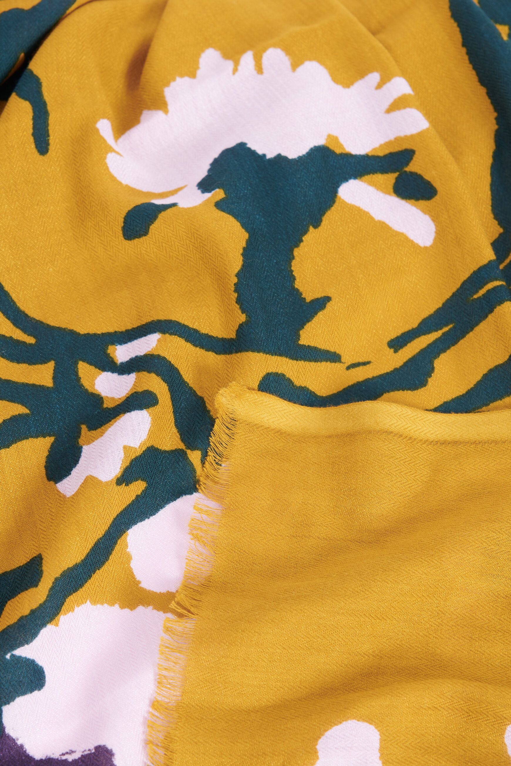 foulard victoria jaune fonce femme