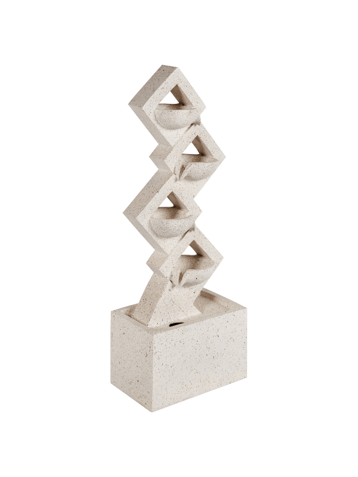 Beliani Gartenbrunnen SHEGAR in Beige - (W) 25 x (H) 110 x (L) 40 cm günstig kaufen onesize