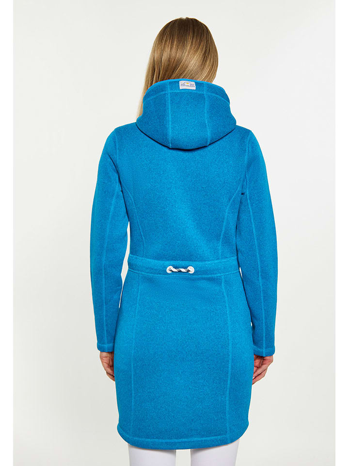 Schmuddelwedda Strickfleecemantel in Hellblau günstig kaufen