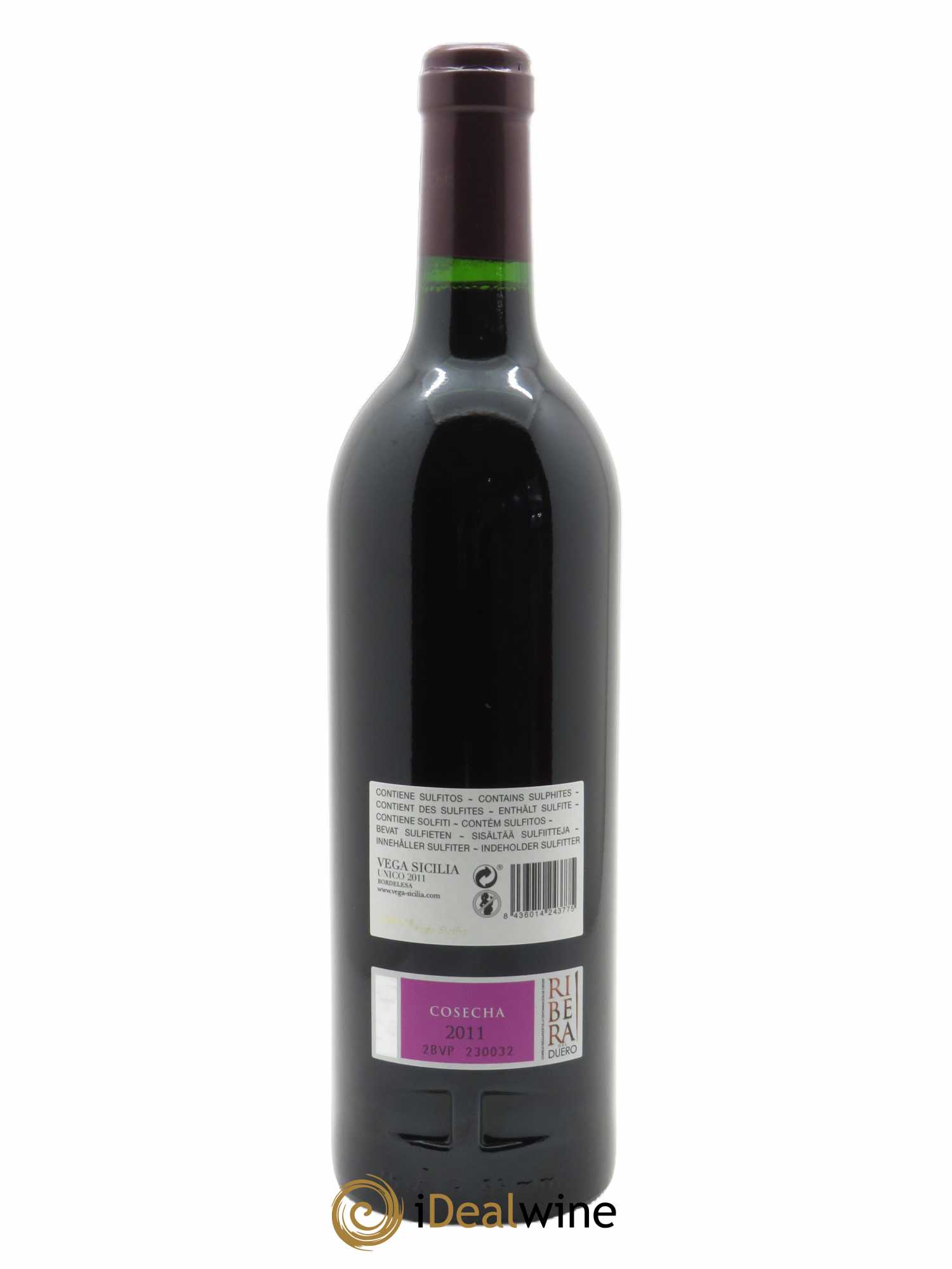 Ribera Del Duero DO Vega Sicilia Unico Famille Alvarez (CBO à partir de 6 bts) 2011 - Lot de 1 Bouteille
