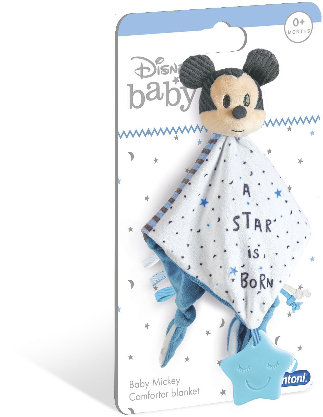 Clementoni® Kuscheltuch Baby Clementoni,  Baby Mickey