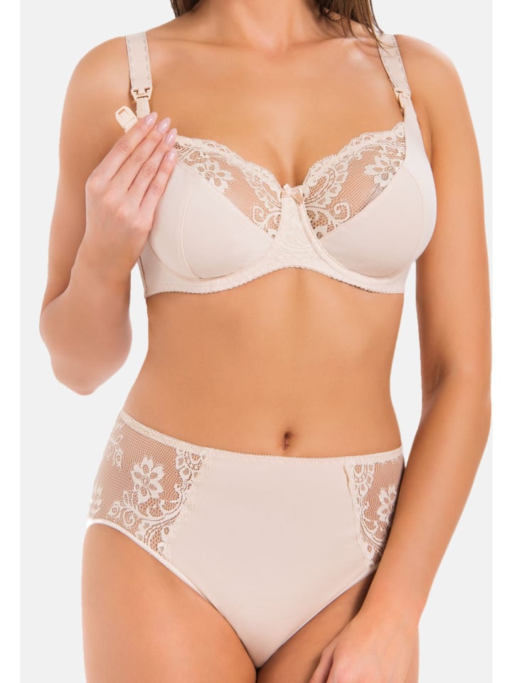 Teyli Ungepolsterter Still-BH mit Bügeln und Spitze Anastasia Mama in beige günstig kaufen