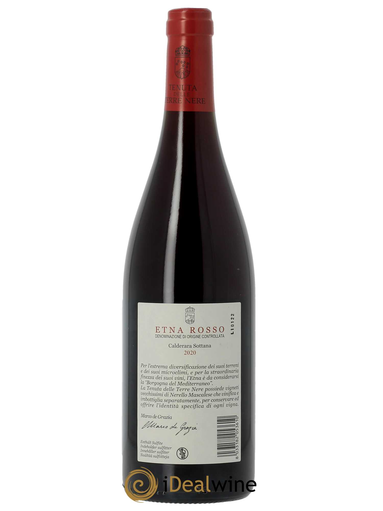 Etna Rosso DOC Tenuta delle Terre Nere Calderara Sottana  2020 - Lot de 1 Bouteille