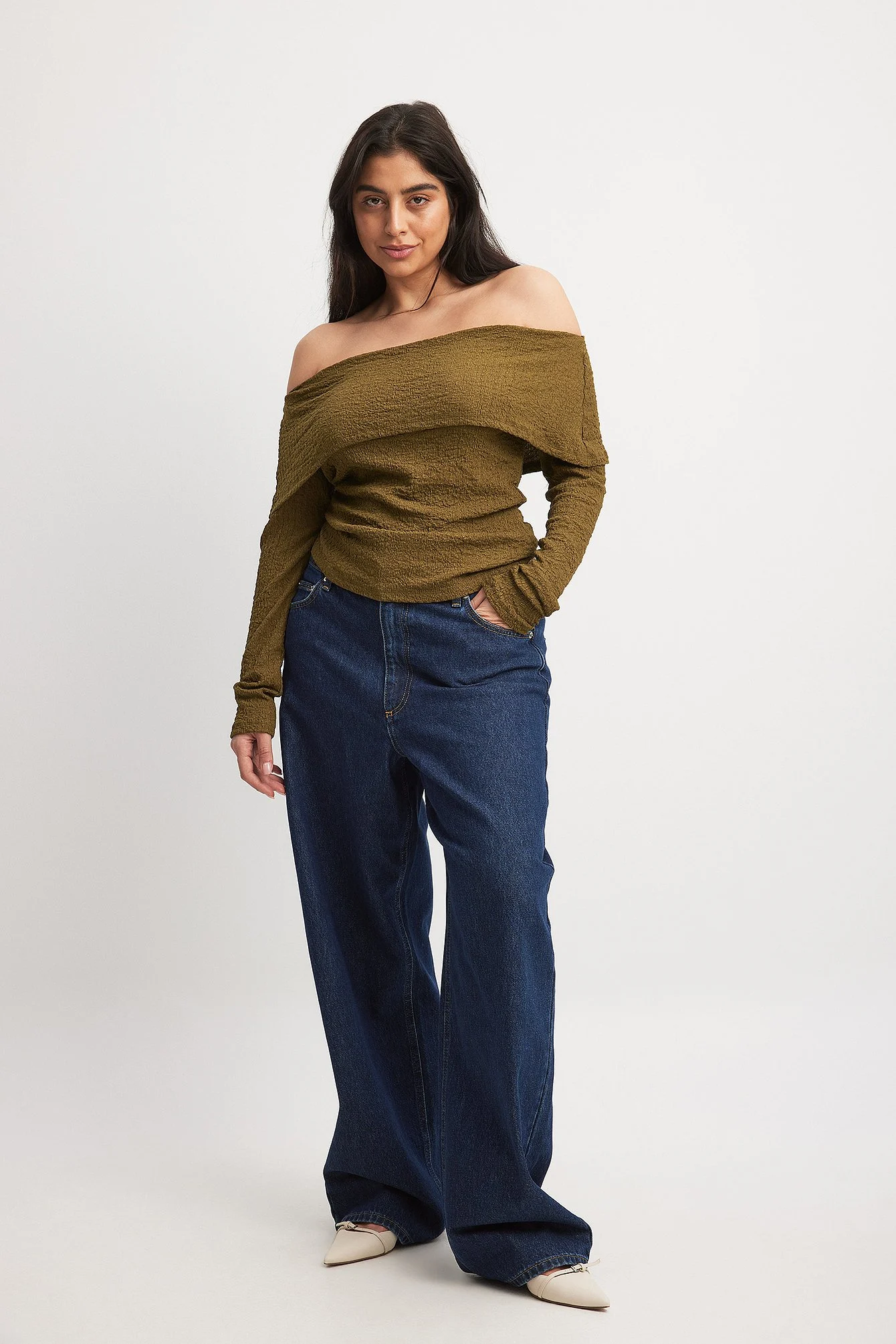 Off Shoulder Structured Top