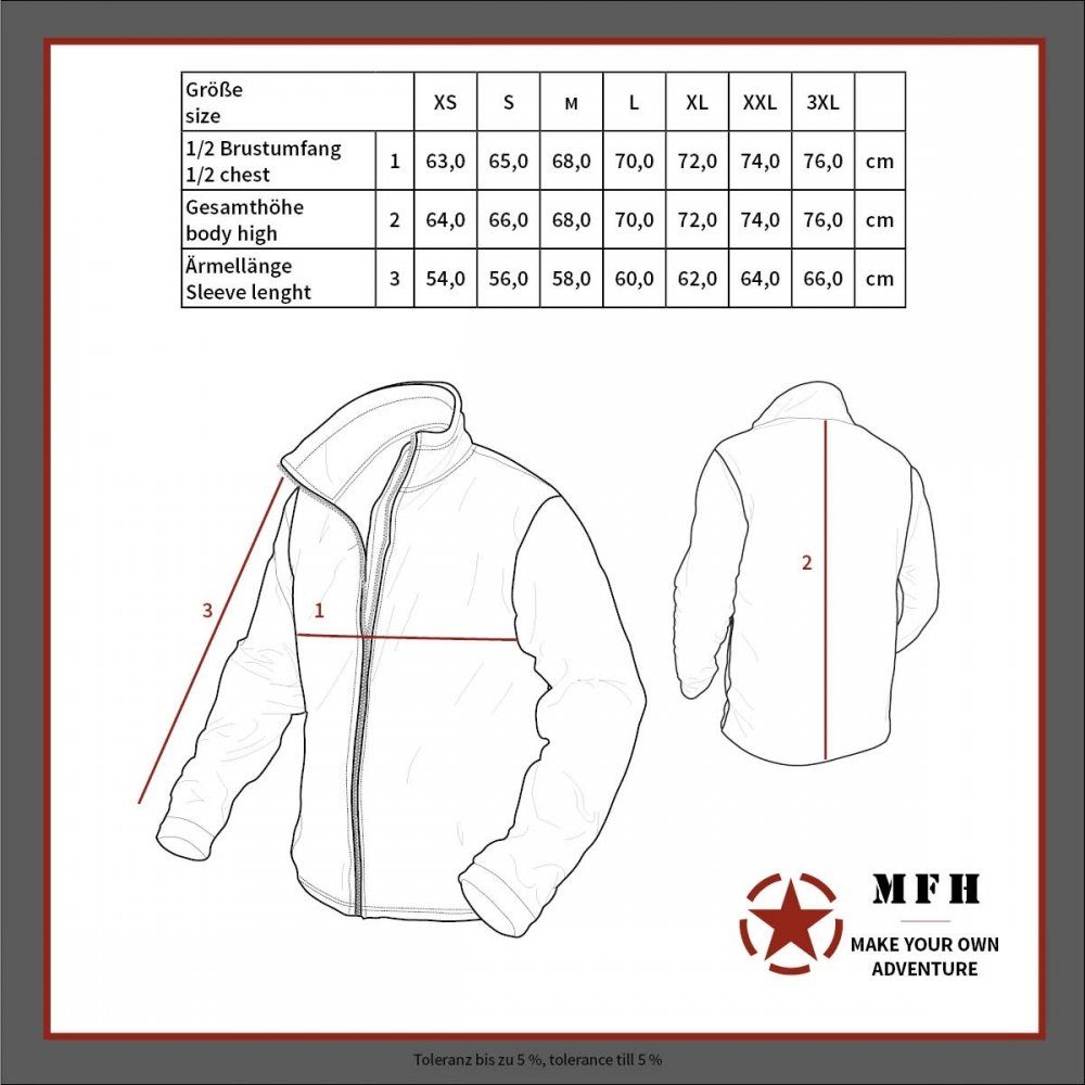 MFH Bomberjacke US Pilotenjacke MA1, Mod., schwarz - L Paspeltaschen mit Patte und Druckknopf