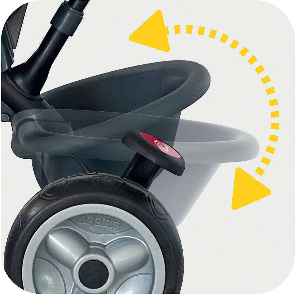 Smoby Dreirad Baby Driver Komfort Grau