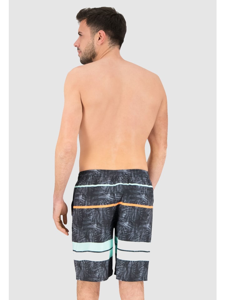 BECO the world of aquasports Badeshorts BEactive Night Jungle Schwimmshorts in schwarz-mehrfarbig günstig kaufen S