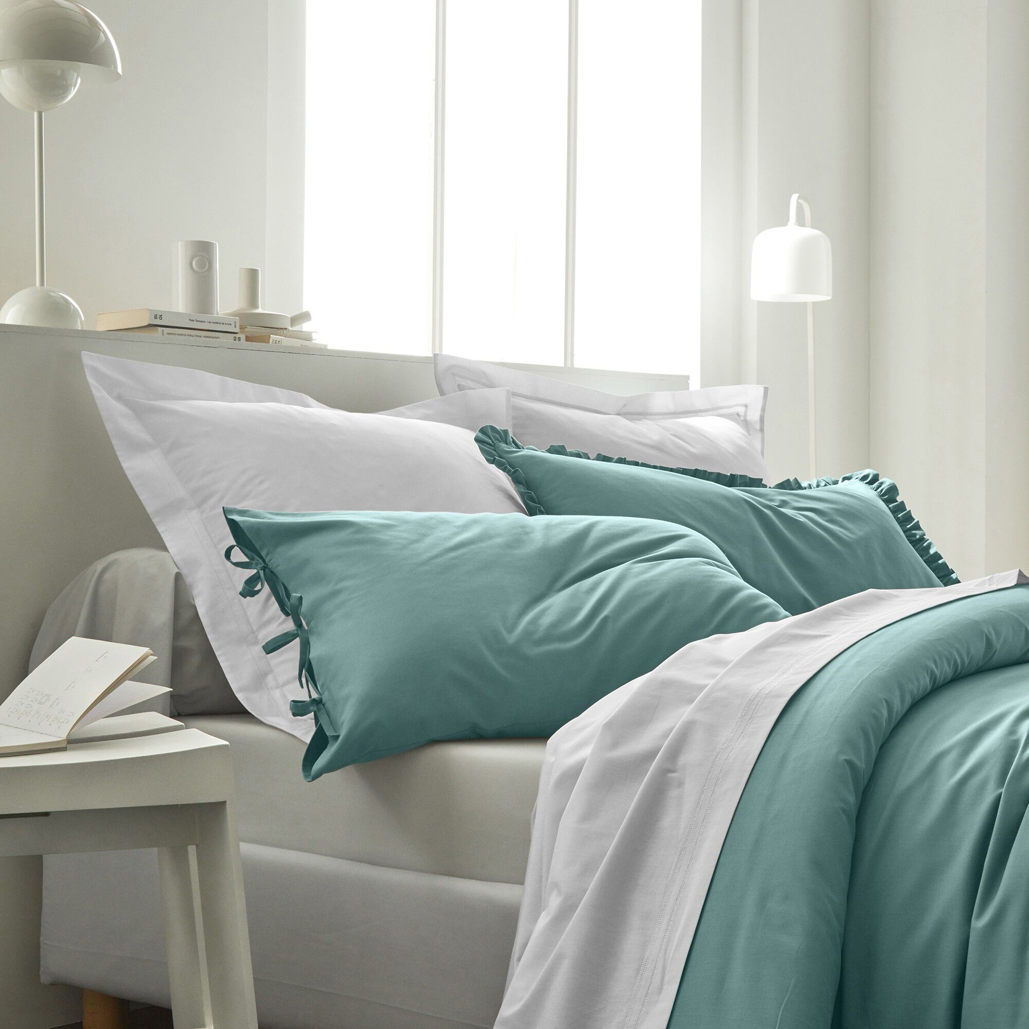 Linge de lit uni percale