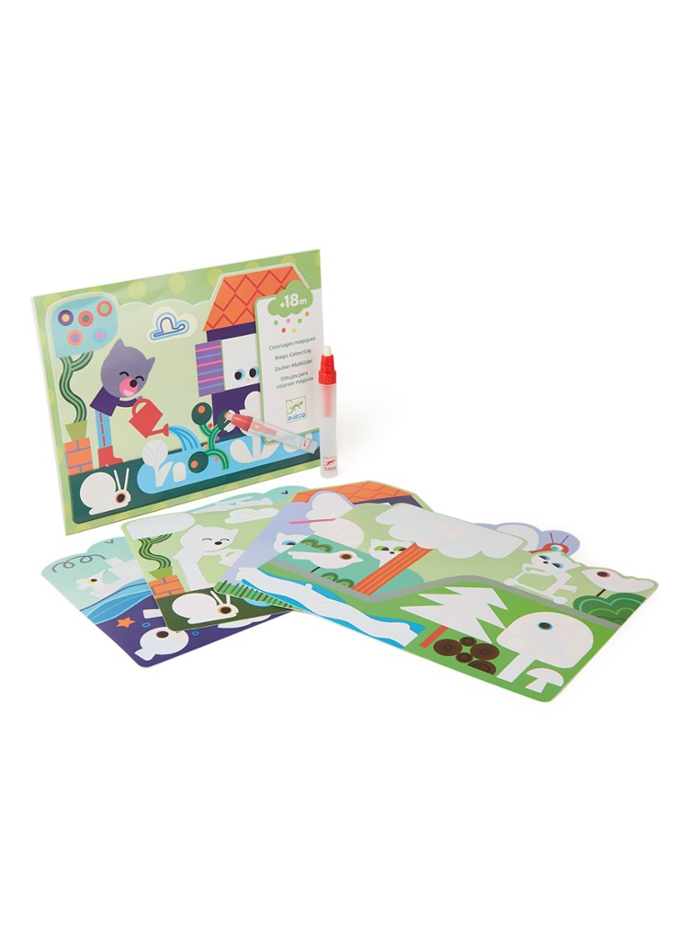 Djeco Magic Coloring Le Jardin kniha s motivem tvoření
