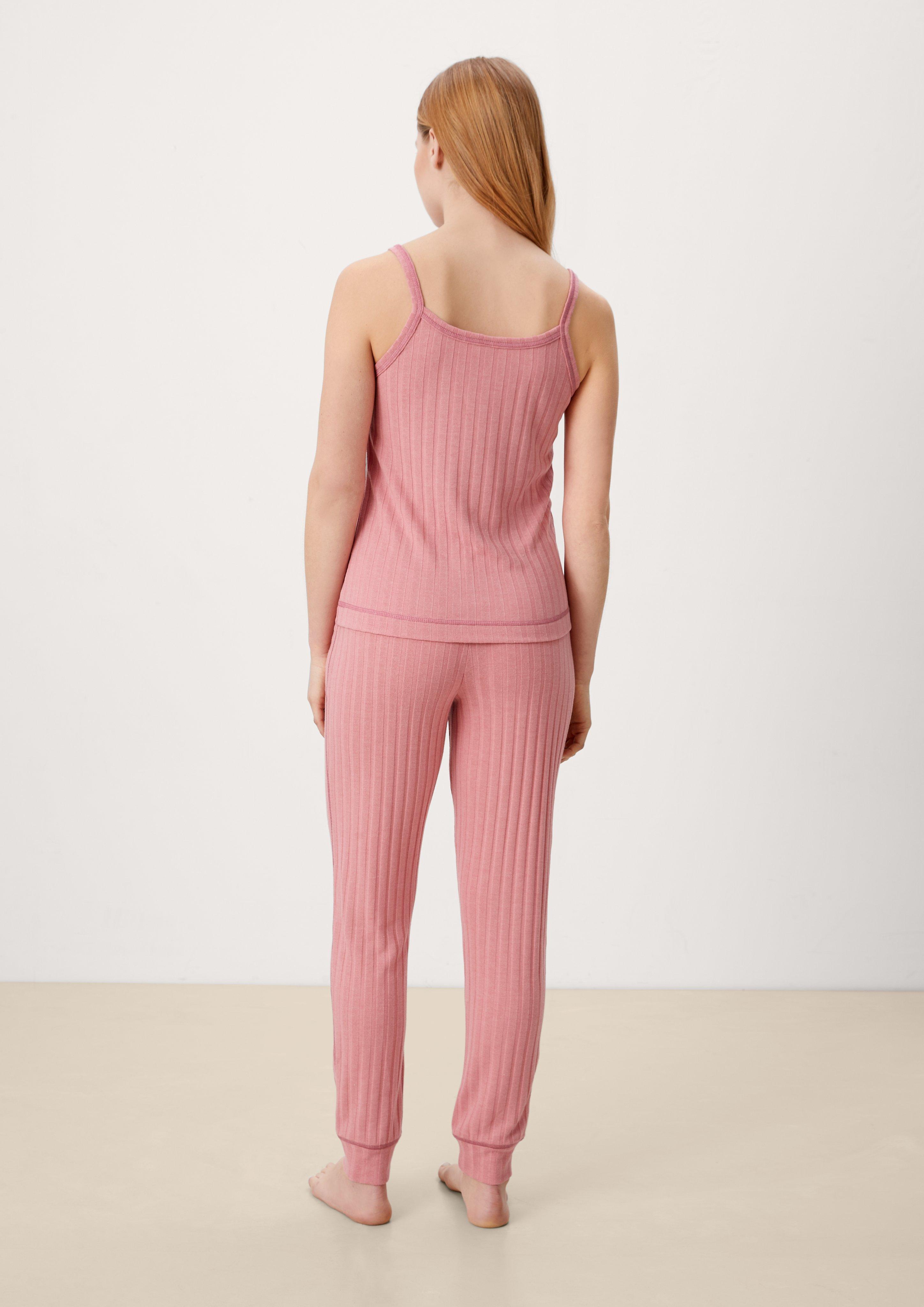 Pyjamatop aus Rippware  6007050-4500