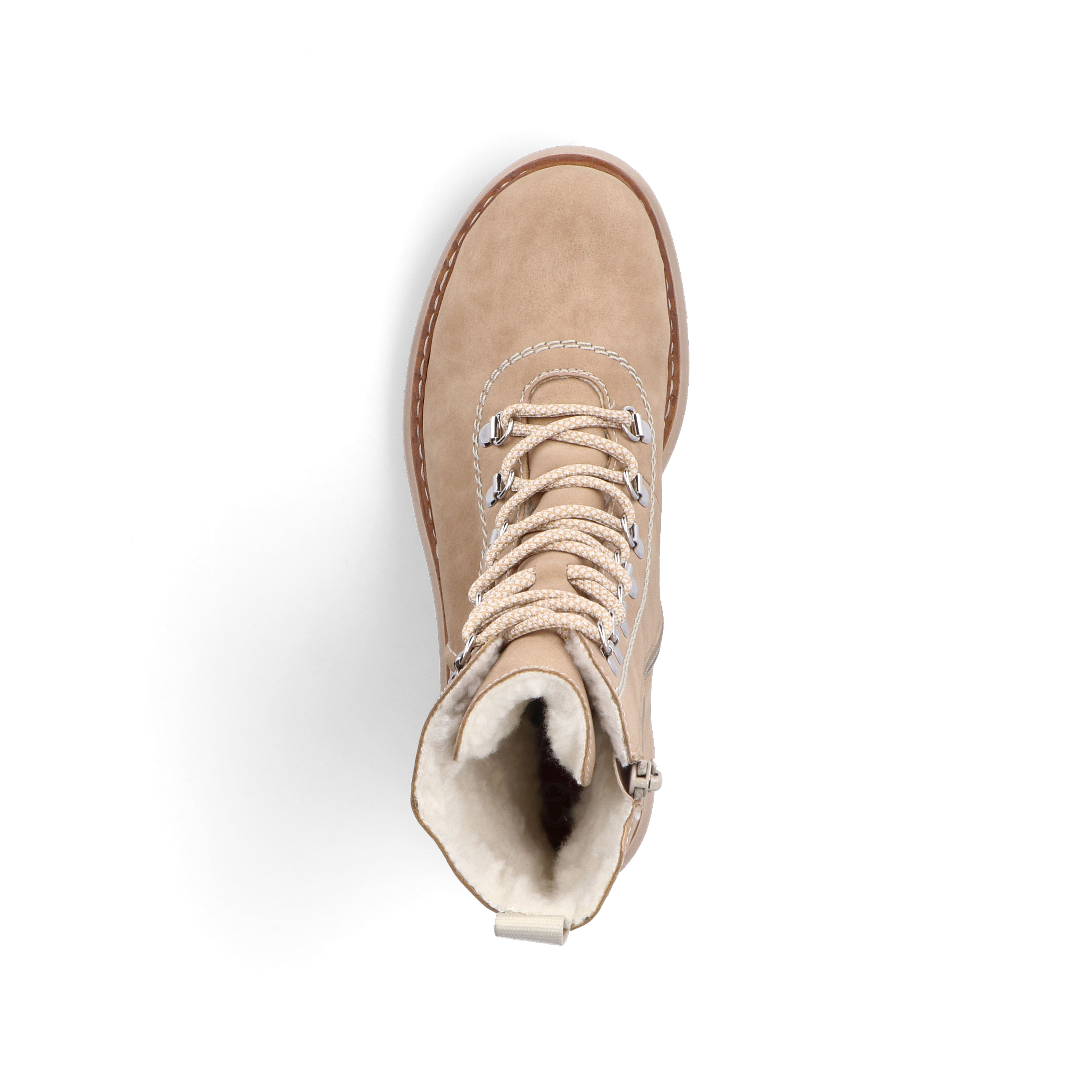 Rieker Damen Schnürstiefel braunbeige