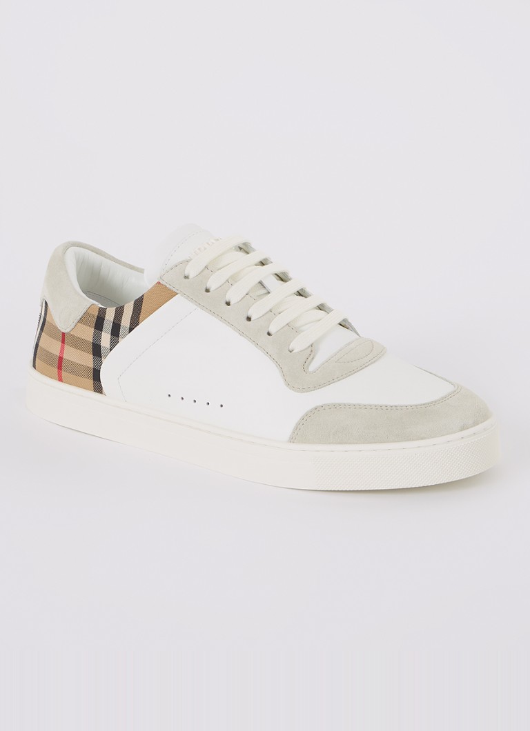 Tenisky z teľacej kože Burberry Stevie so semišovými detailmi