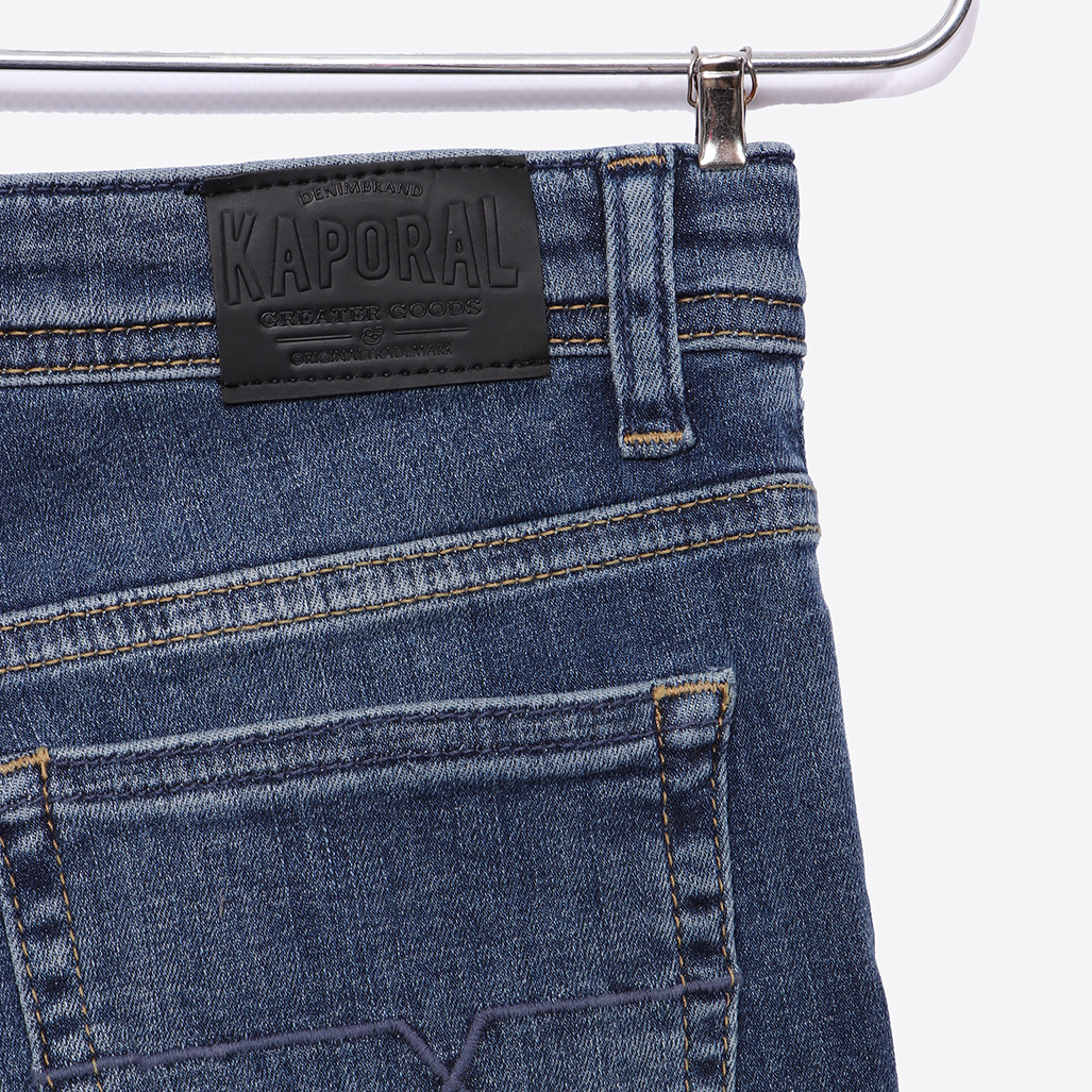CEGO   Jean bleu délavé, coupe slim