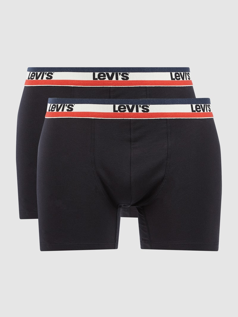 Trunks mit Stretch-Anteil im 2er-Pack in schwarz
