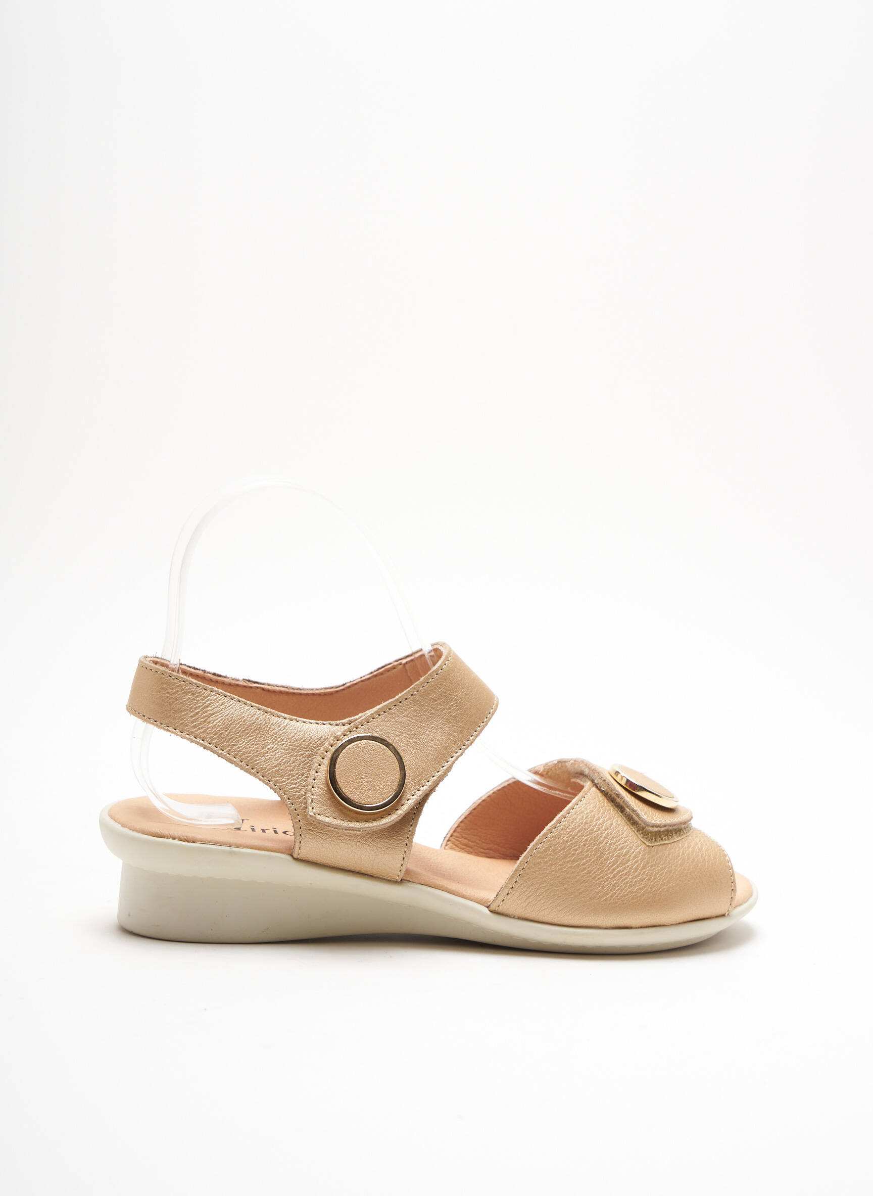 Hirica Sandales Nu Pieds Femme couleur beige