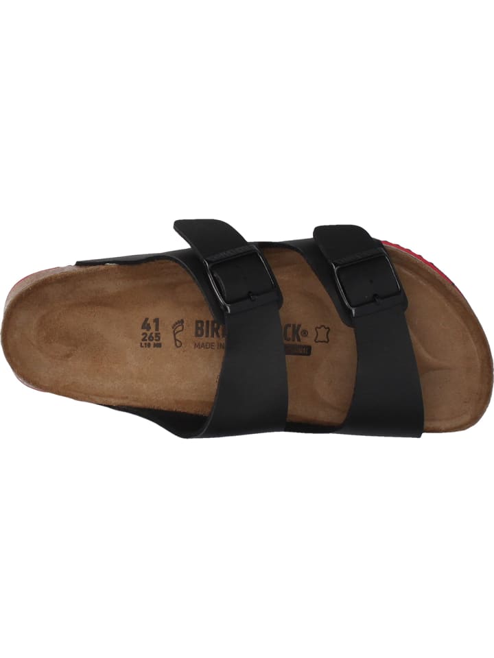 Birkenstock Sandalen Arizona SL normale Weite in schwarz/rot günstig kaufen