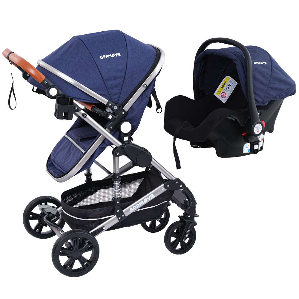 Barmøya 3 in 1 Kombi-Kinderwagen Komplettset navy