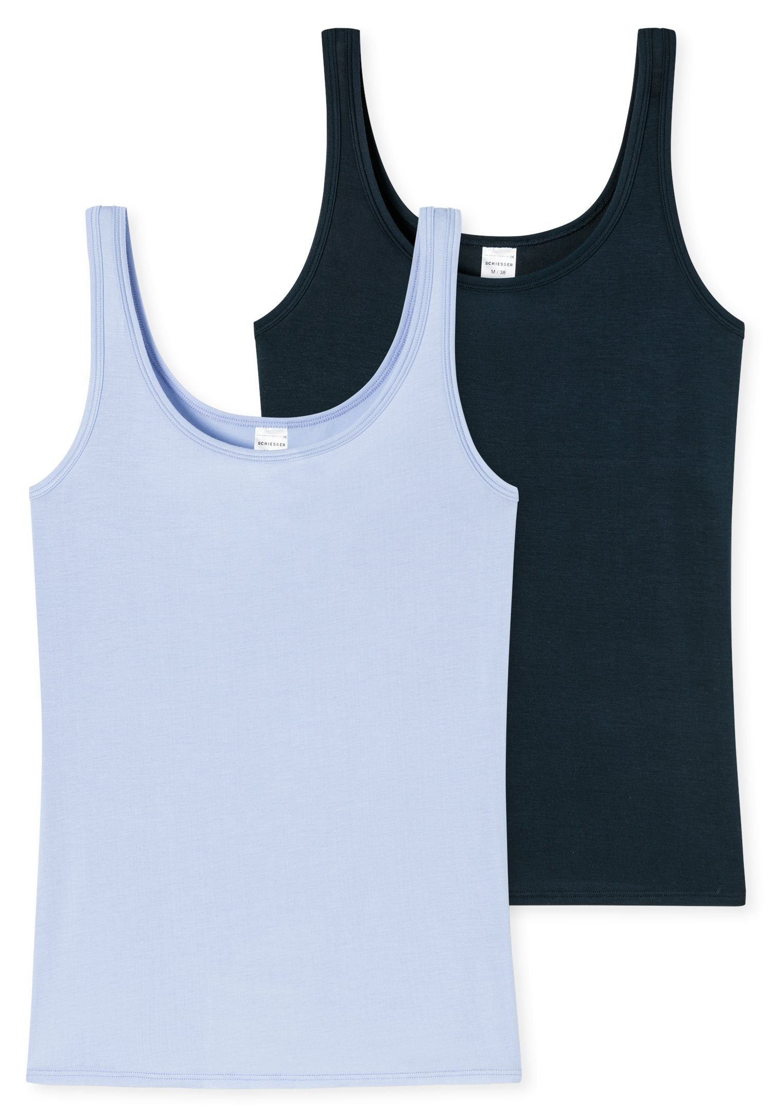 Schiesser Trägertop (2er-Pack) mit elastischer Single-Jersey-Qualität