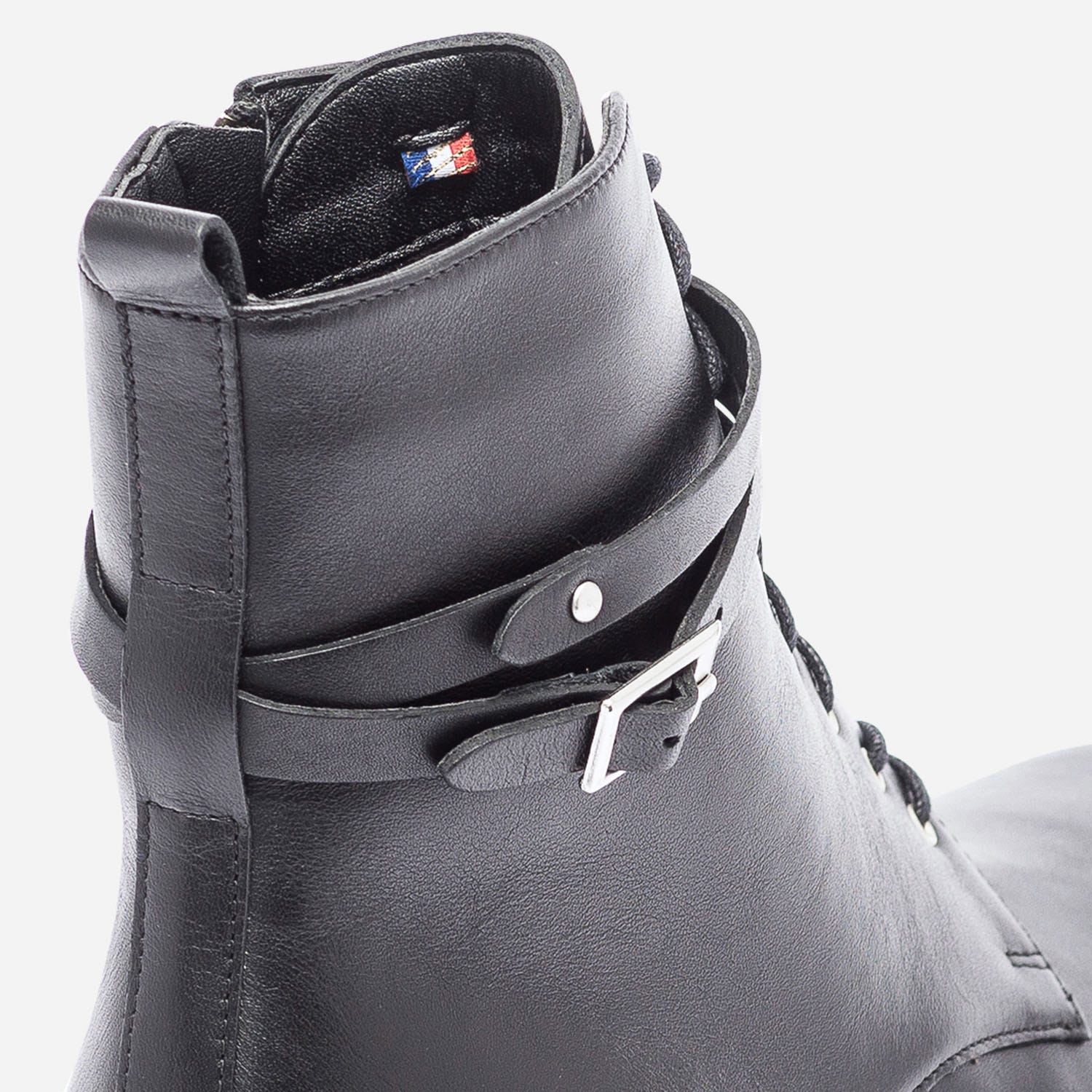 Bottine ERAM FLEX noire en cuir