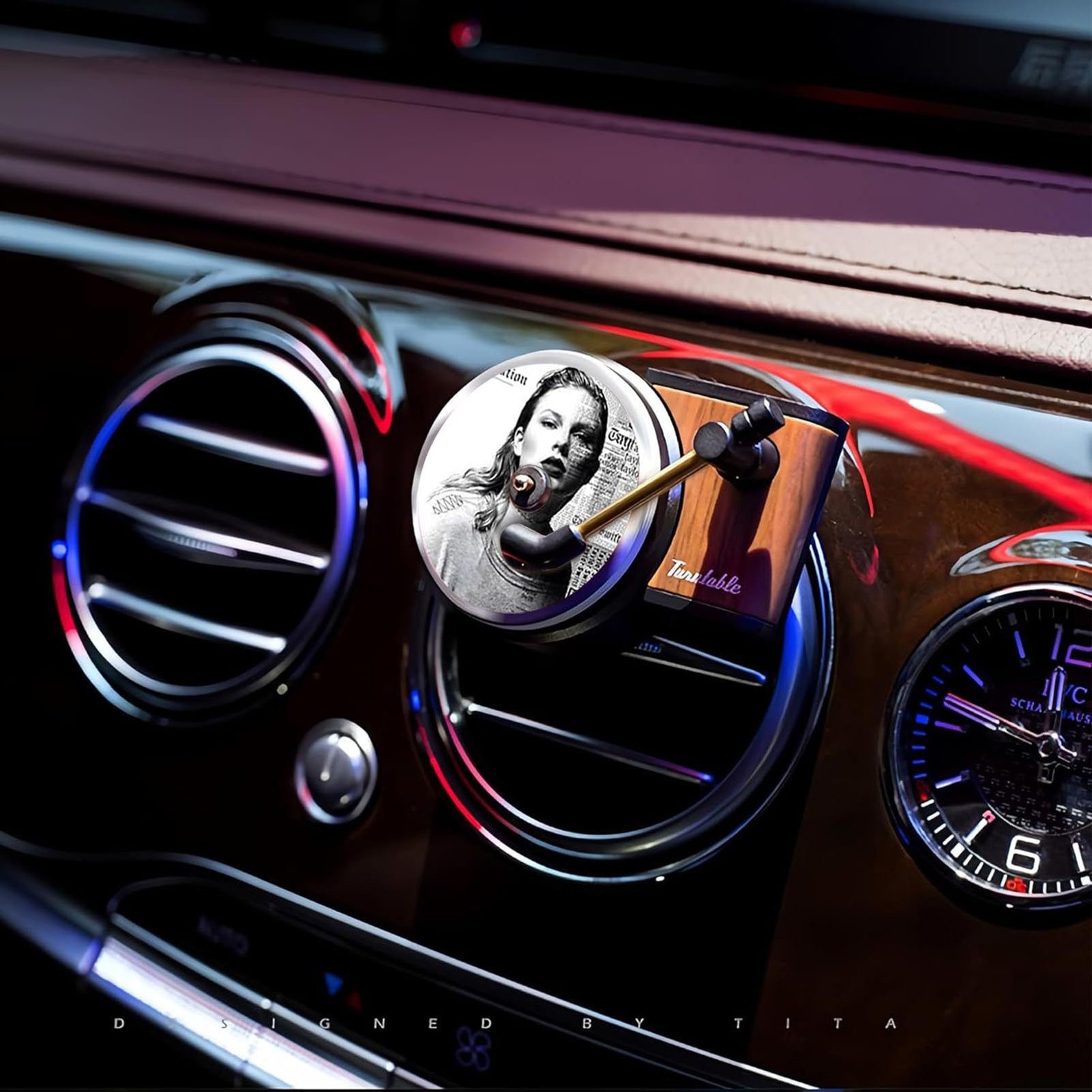 farfi Luftreiniger 12Pcs Auto-Lufterfrischer Fragrance Singer Compact Disc Air Vent Mount, Taylor Swift
