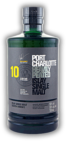Port Charlotte 10 Heavily Peated Port Charlotte 10 Heavily Peated  Alter 10 J. - 0,7	 Liter - Vol 50%