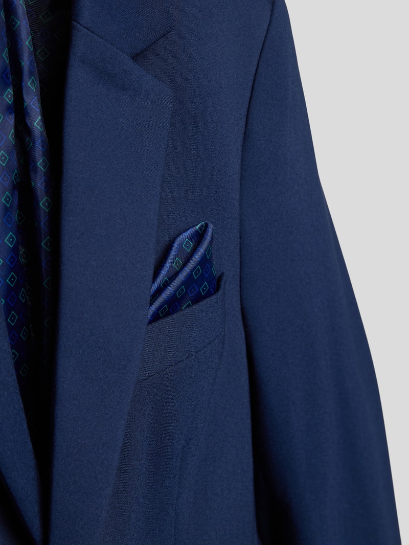 Slim Fit Sakko mit Pattentaschen in blau