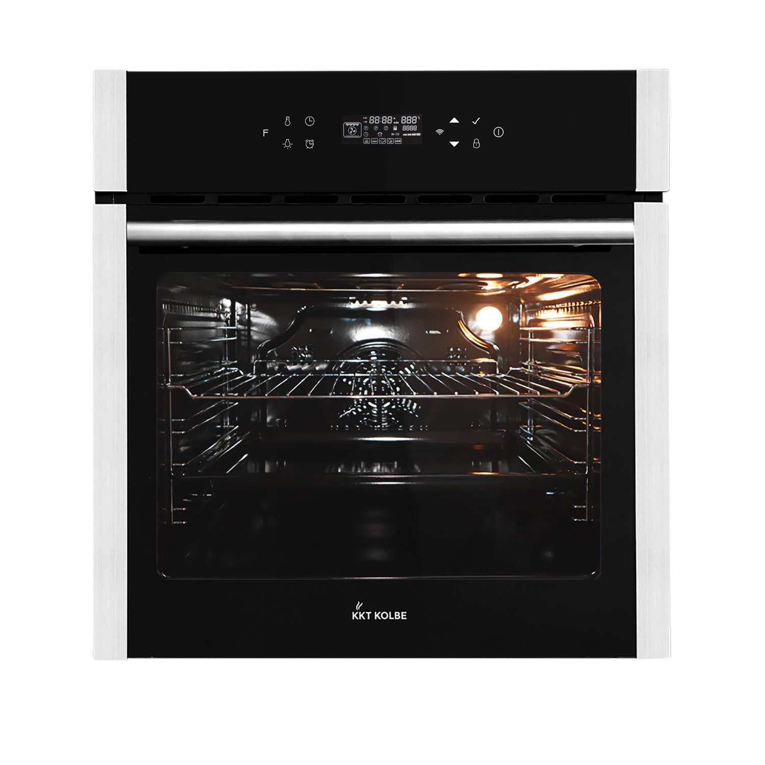 KKT KOLBE Einbaubackofen Backofen Elektroherd EB8313HC, DampfClean, 60cm / Edelstahl / 70 l / 2,8kW / Heißluft / Grill-/Brat-System / WIFI