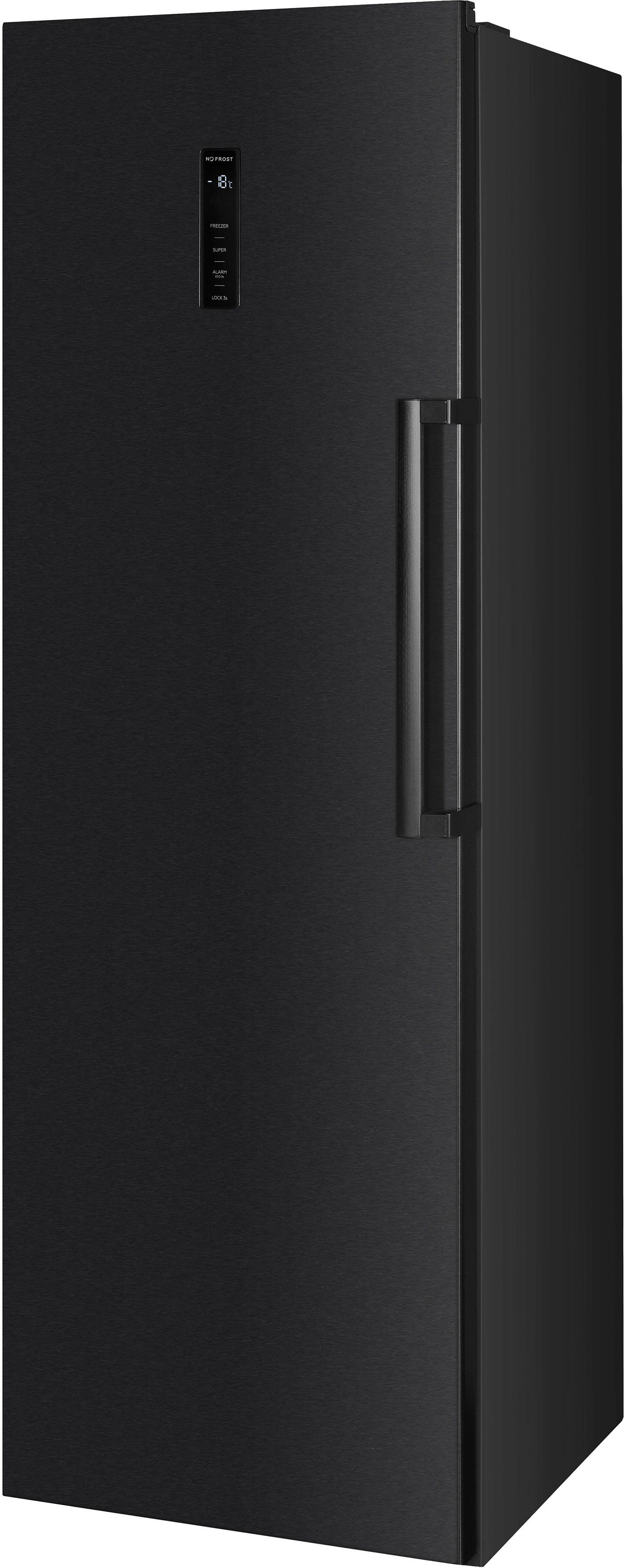 Hanseatic Gefrierschrank HGS18560ENFDBI, 185 cm hoch, 59,5 cm breit, NoFrost, Schnellgefrierfunktion, Display, Türalarm