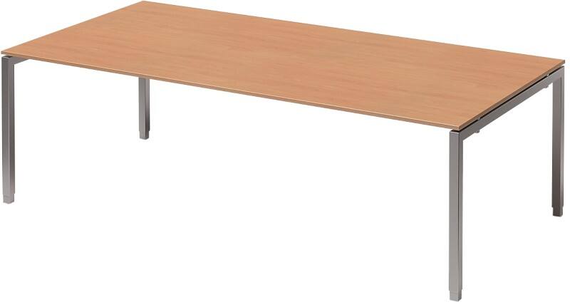 Bisley Konferenztisch Cito Buche, Silber 2.400 x 1.200 x 850 mm