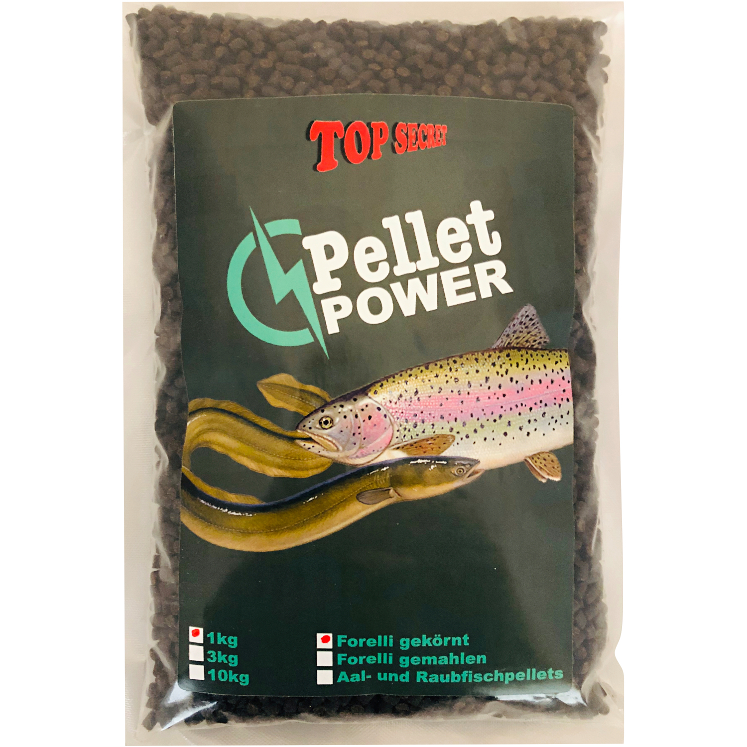 Top Secret Raubfischpellets/Forelli (Forelli gekörnt)