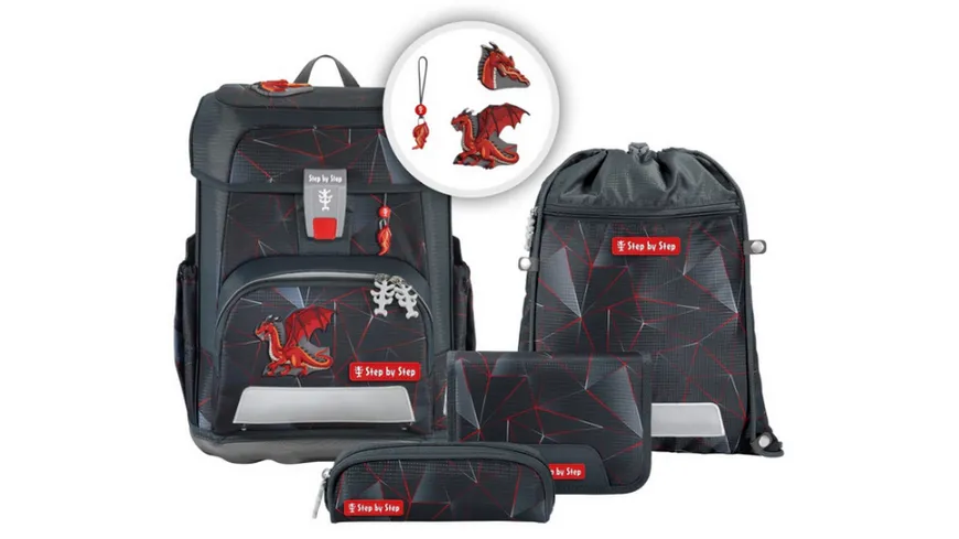 Step by Step CLOUD Schulranzen-Set 5teilig Dragon Drako