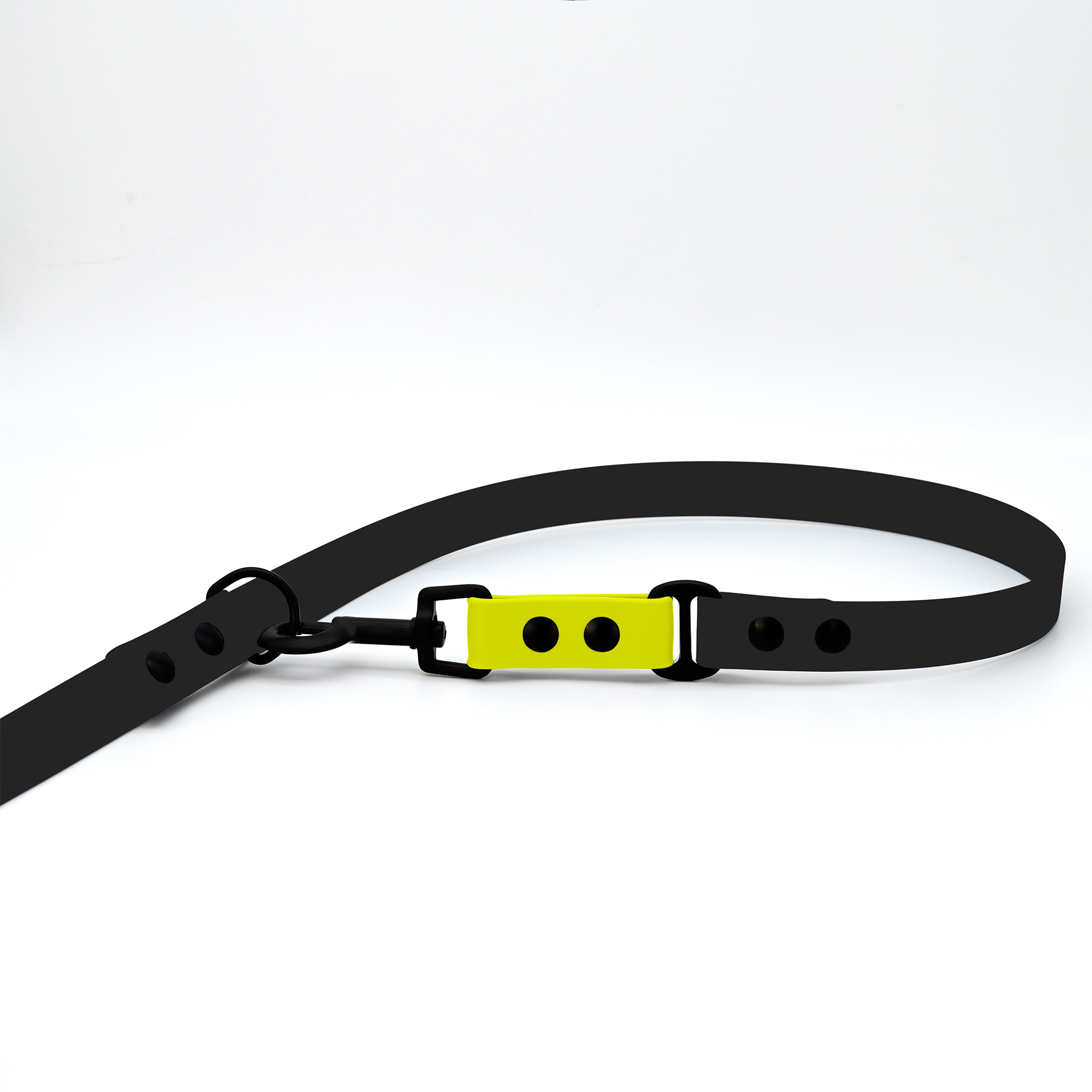THE DOG IDEA Hundeleinen THE DOG IDEA Biothane Hundeleine Schwarz neon gelb