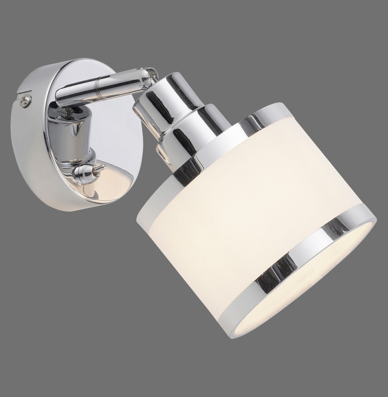 JUST LIGHT LeuchtenDirekt Wand- und Deckenleuchte ACCOR, 1xE14 max. 25 W, Innenleuchte, IP20, dreh- und schwenkbar