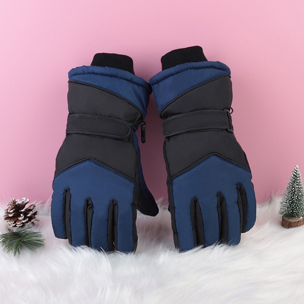 LAPA HOME Fahrradhandschuhe Wasserdicht Warm Skihandschuhe Damen Herren Touchscreen Anti-Rutsch (Paar) Sporthandschuhe Winddichte Winterhandschuhe Outdoor Radfahren Laufen