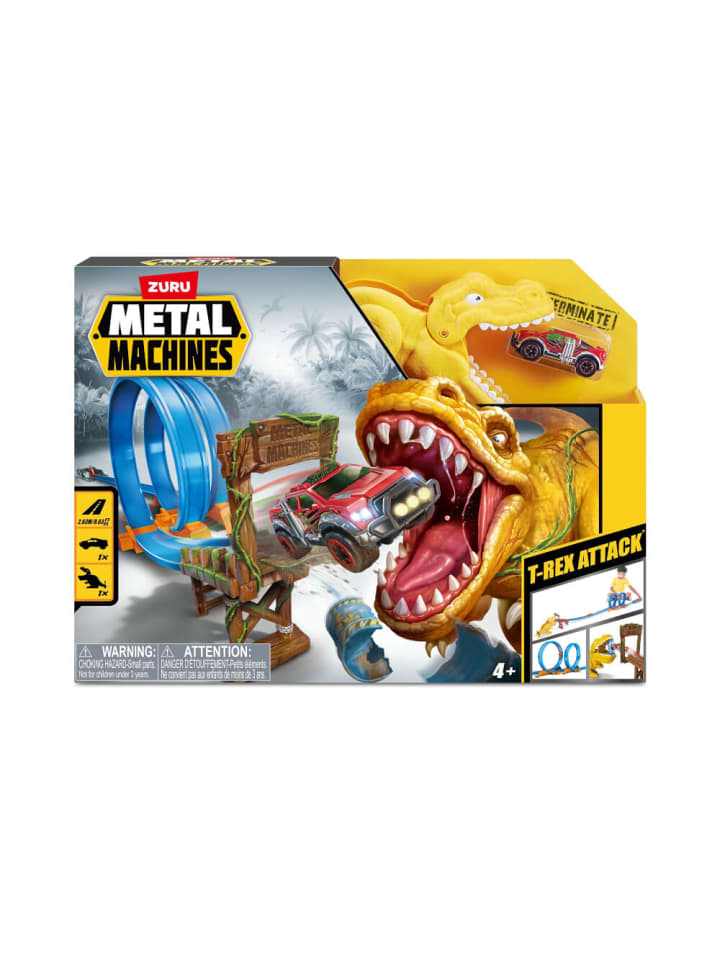 ZURU Rennbahn mit Looping und Auto, Metal Machines T-Rex Angriff, ab 4 Jahre günstig kaufen onesize