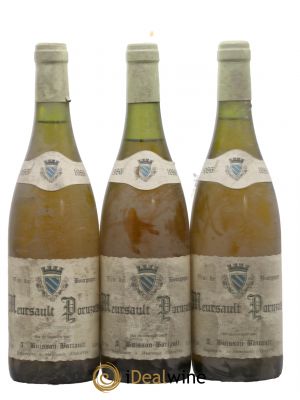 Meursault 1er Cru Poruzots Domaine Buisson Battault 1986 - Lot de 3 Bouteilles