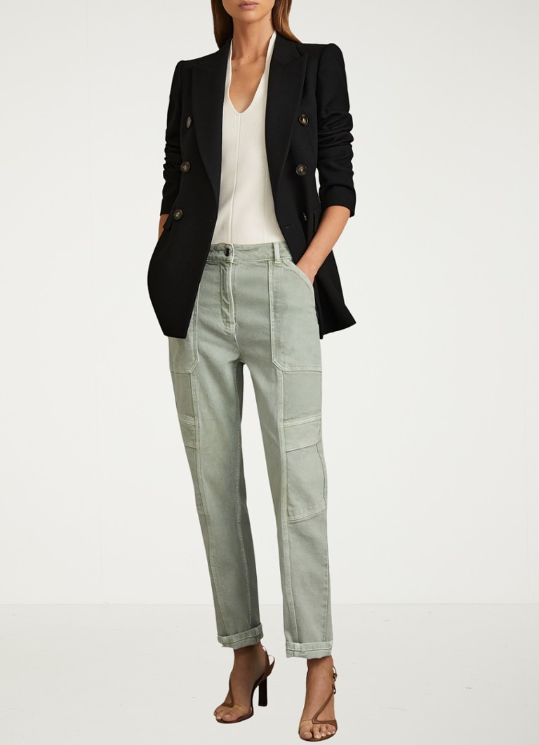 Top Kimmy in maglia fine di Reiss, scollo a V