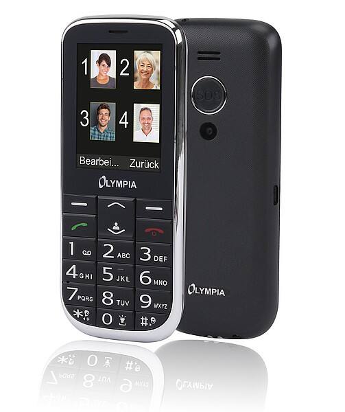 Olympia Joy II 6,1 cm (2,4 Zoll) minisim Mobiltelefon Mobiltelefon Schwarz