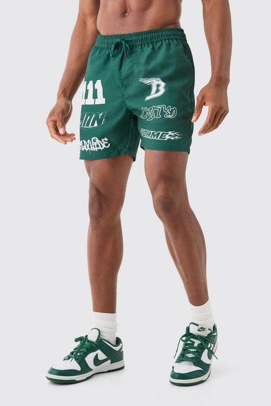 Mittellange Badehose