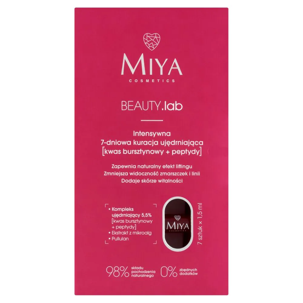 „Miya Beauty.Lab“ intensyvi 7 dienų stangrinanti naktinė procedūra [gintaro rūgštis + peptidai] 5%