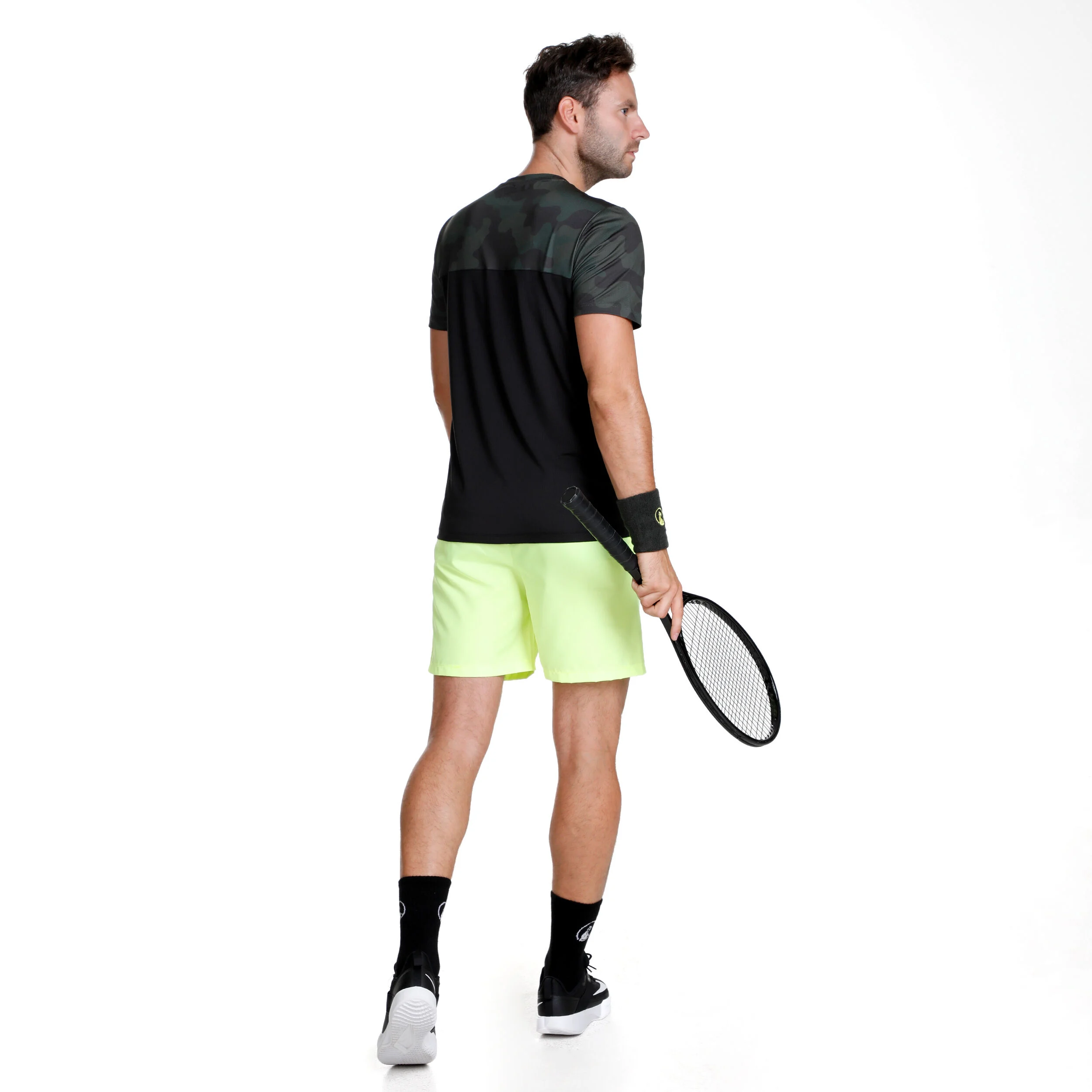 Smash Shorts Herren - Neongelb, Schwarz