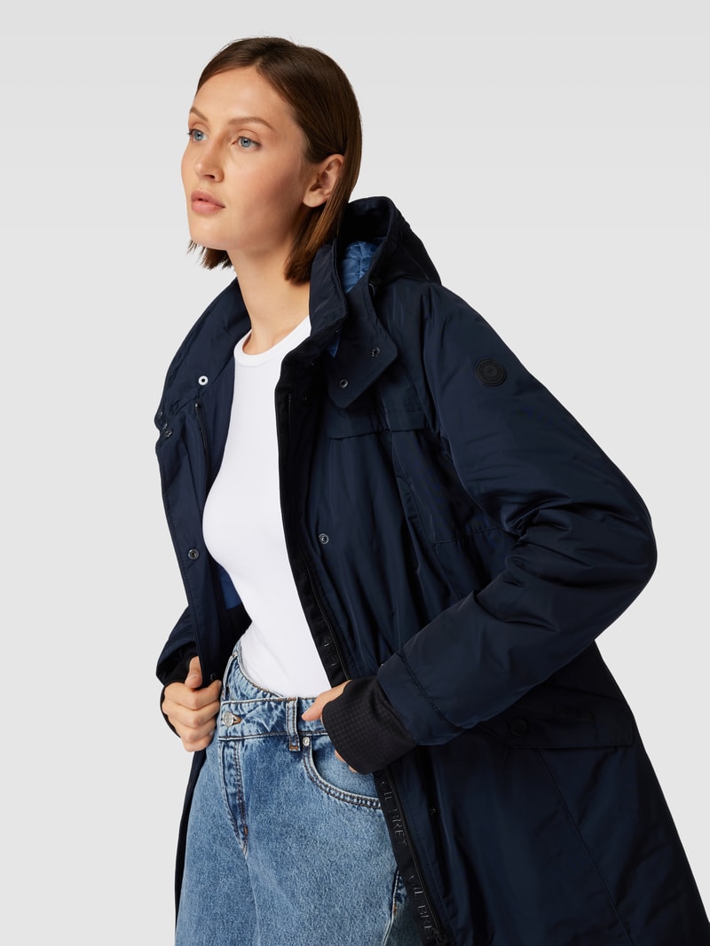Jacke mit Kapuze in marineblau
