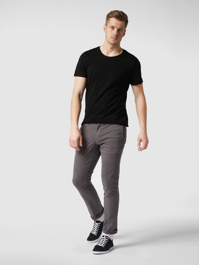 T-Shirt aus Bio-Baumwolle im 2er-Pack in schwarz