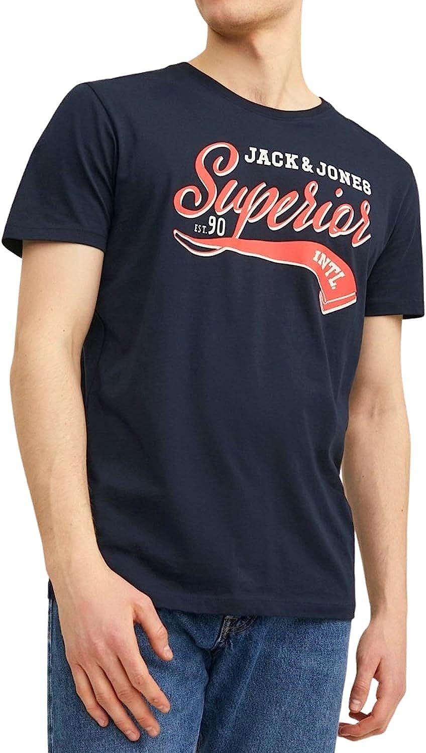 Jack & Jones Print-Shirt (5er-Pack) Shirts mit Aufdruck, aus Baumwolle