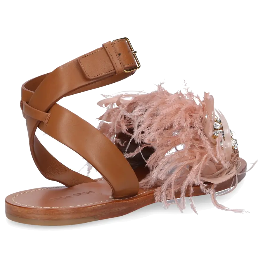 Miu Miu - Riemchensandalen - braun
