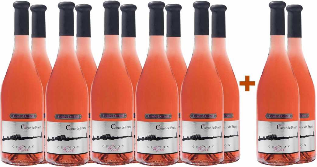 10+2 Paket Rosé Cœur de Franc - Domaine Couly-Dutheil