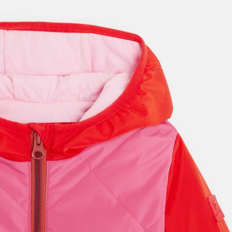 Blouson bébé fille rose et rouge bébé fille Catimini